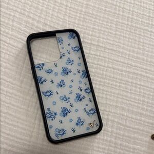 Wildflower iPhone 14 Pro Max Blue Flower Case